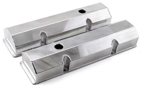 speedmaster fabricated aluminum valve covers small block chevy 350|Speedmaster Small Block Chevy 350 Polished Aluminum Tall .